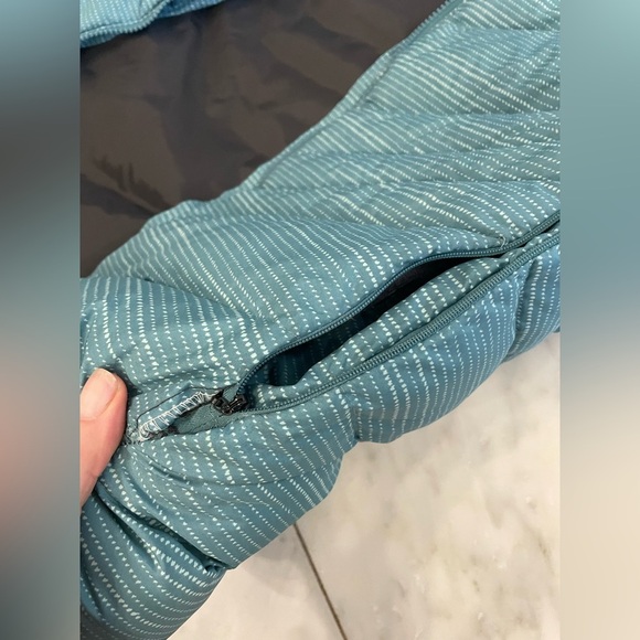 Columbia Sportswear Turquoise Duck Down Quilted Puffer Hooded Winter Coat Sz XL - Picture 11 of 13